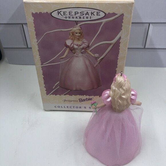 Hallmark Keepsake Ornament Springtime Barbie 1996 New Collector's Series #2 - Picture 5 of 7